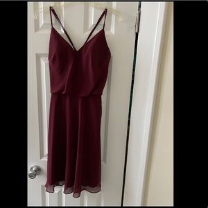 Maroon (Bordeaux) Kennedy Blue Dress